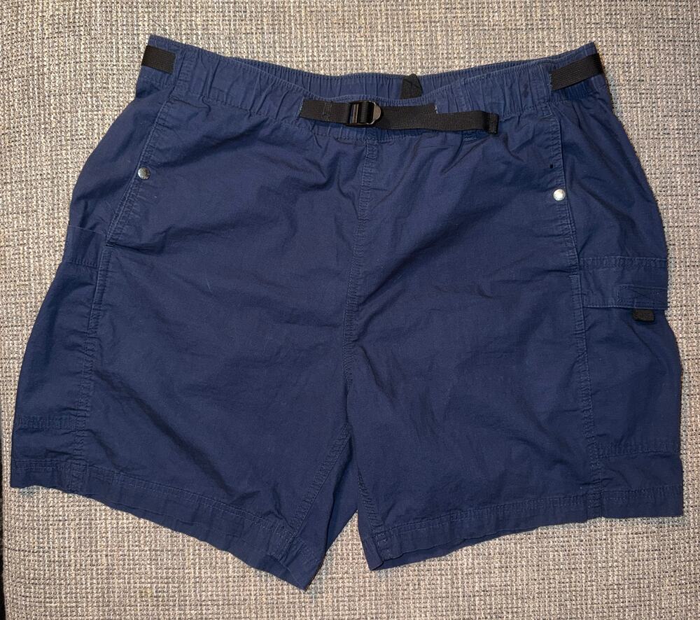 The North Face Class V Cargo Shorts Mens XL Blue Nylon Hiking Outdoor